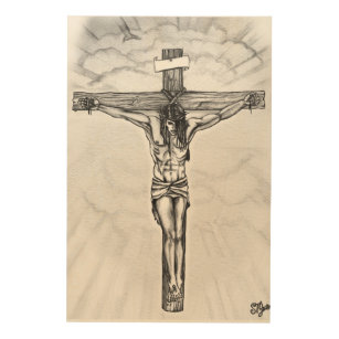 Crucifixion Trätavla
