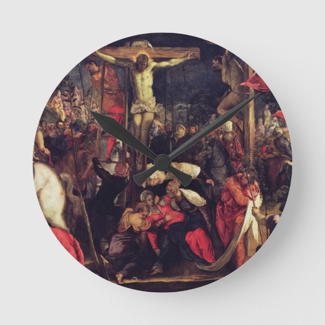Crucifixionen 2 rund klocka (Framsida)
