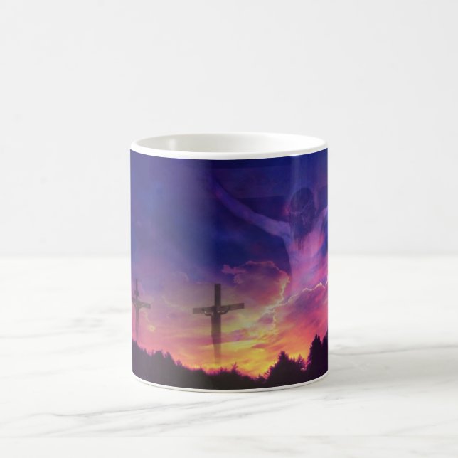 Crucifixionen av den Jesus Kristus Kaffemugg (Center)