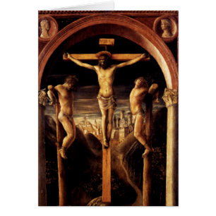 Crucifixionen av Jesus av Vincenzo Foppa - 1456 Hälsningskort