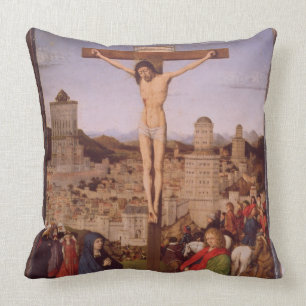 Crucifixionen (olja på panel) kudde