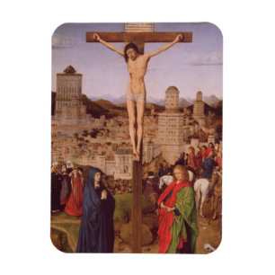 Crucifixionen (olja på panel) magnet