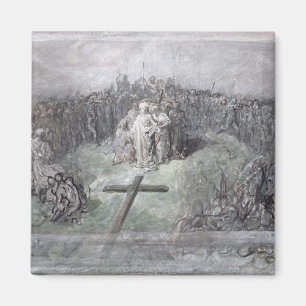 Crucifixionen (w/c och gouachen på papper) magnet