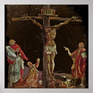 CrucifixionSaints på Jesus fot Poster