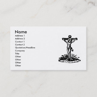 Crucifixvisitkort Visitkort