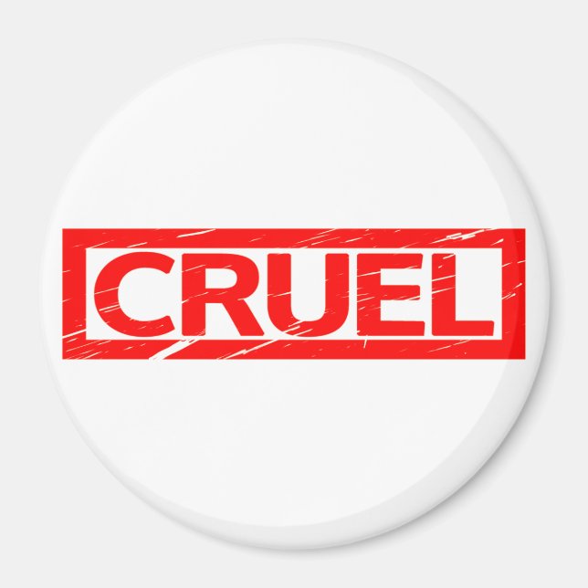 Cruel Frimärke Magnet (Framsidan)