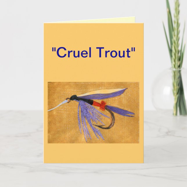 "Cruel Trout"-gratulationskort "Fraight Tåg" Kort (Framsida)