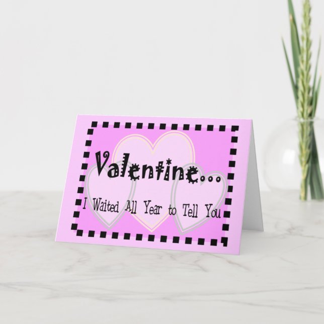 Cruel Valentine Card - väldigt roligt och väldigt  Helgkort (Framsida)