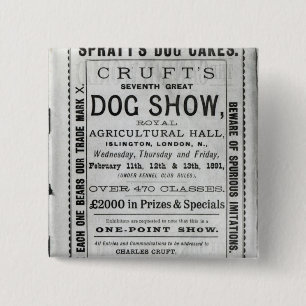 Crufts för affischadvertizing Show för hund Knapp