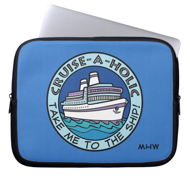 Cruise-A-Holisk anpassningsbar monogram laptop sle Sleeve (Framsidan)