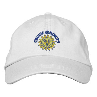 Cruise Addicts White Boll Cap Broderad Keps