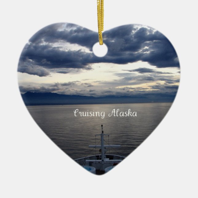 Cruise Alaska Julgransprydnad Keramik (Framsidan)