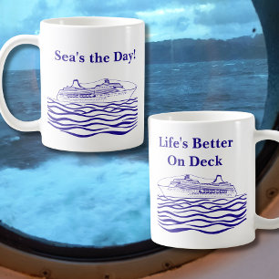 Cruise älskare Sea är dagen, Livet är bättre på De Kaffemugg
