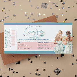 Cruise Bachelorette Party Biljett Boarding Pass