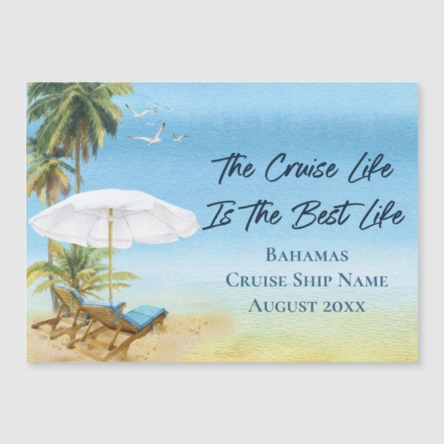Cruise Bahamas Cabin Stateroom Door Marker (Framsida)