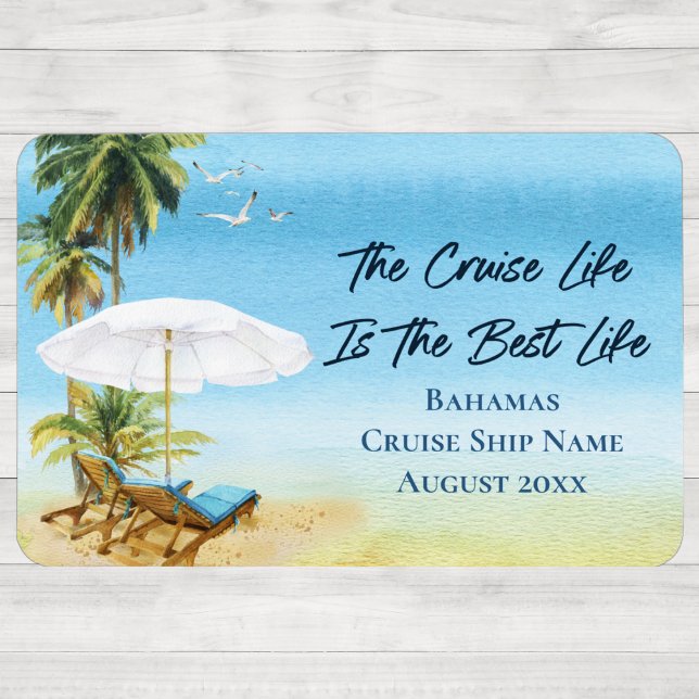 Cruise Bahamas Cabin Stateroom Door Marker Magnet (Skapare uppladdad)