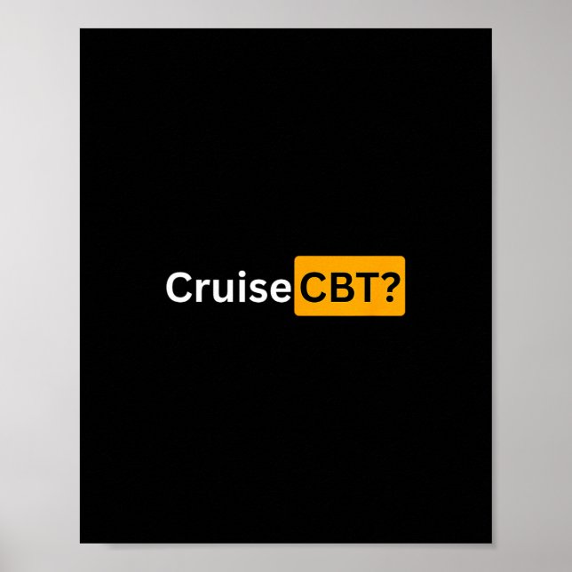 Cruise Cbt - Y Kryssning Bon Voyage Gåvor  Poster (Framsidan)