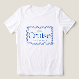 'Cruise Club Member' Anpassningsbar Årstypsnitt T Shirt