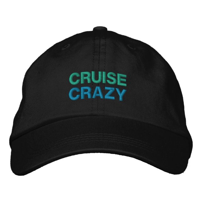 CRUISE CRAZY cap Broderad Keps (Framsida)