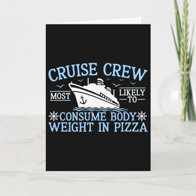 Cruise Crew 2025 Mest Sannolikt Att Konsumera Krop Kort (Framsida)