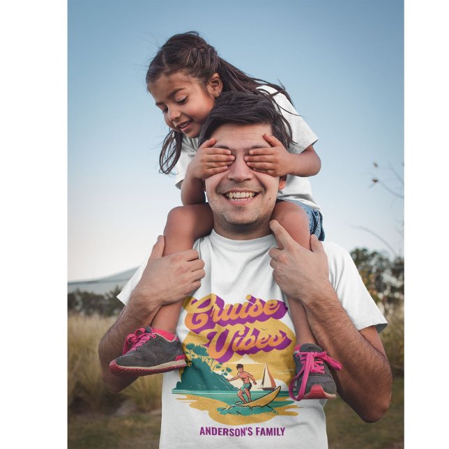 Cruise Crew Summer Family Reunion Sunset T-Shirt (Skapare uppladdad)