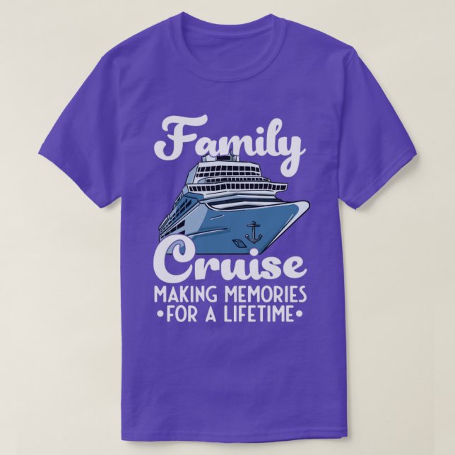 Cruise Cruising Frakt Family T Shirt (Design framsida)