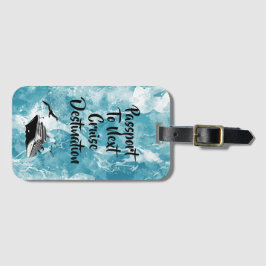 Cruise Destination Passport Holder Bagagebricka