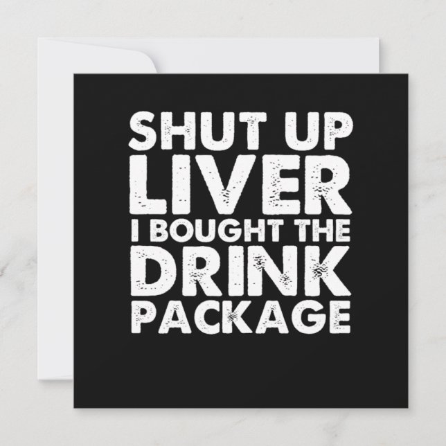 Cruise Drink Paket Cruise Frakt Cruising Vacation Inbjudningar (Framsida)