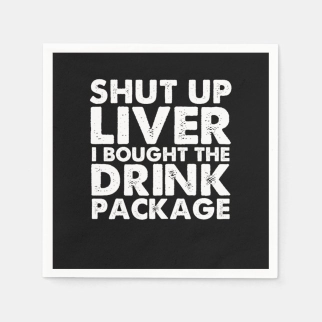 Cruise Drink Paket Cruise Frakt Cruising Vacation Pappersservett (Framsidan)