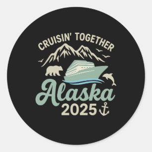 Cruise Frakt Alaska 2025 Alaska V Runt Klistermärke