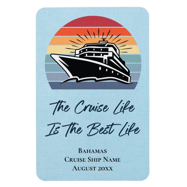 Cruise Frakt Bahamas Cabin Stateroom Door Marker Magnet (Vertikal)