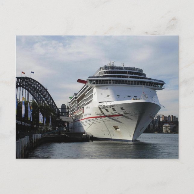 Cruise Frakt Carnival Spirit i Sydney Postcard Vykort (Framsida)