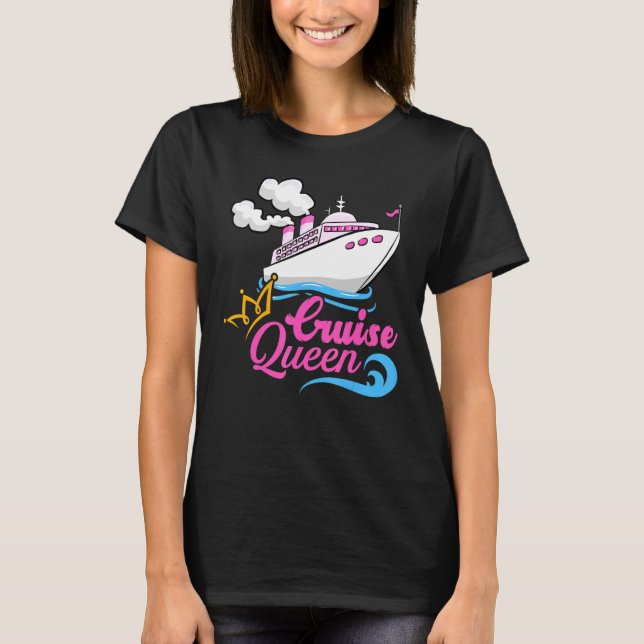 Cruise Frakt Cruise Queen T Shirt (Framsida)