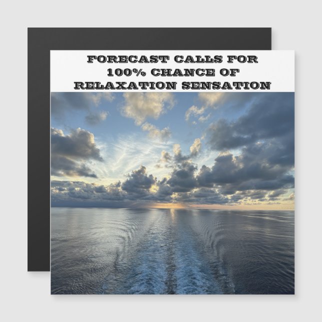 CRUISE FRAKT FORECAST CRUISE FRAKT DOR MAGNET (Fram/baksida)