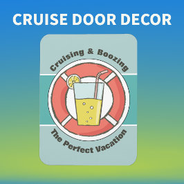 Cruise Frakt Humor - Cruising & Boozing Magnet