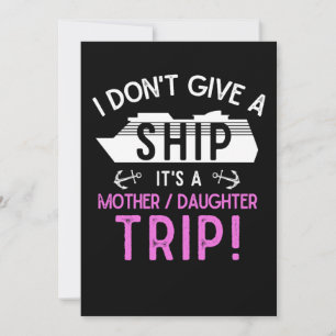 Cruise Frakt Mor och Dotter Resa Inbjudningar