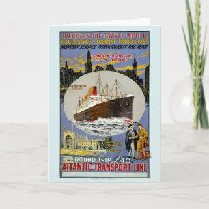 Cruise Frakt, New York Skyline & A London Street Kort