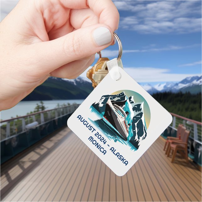 Cruise Frakt Ocean Alaska-berg Nyckelring (Skapare uppladdad)