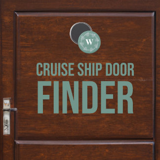 Cruise Frakt Stateroom Cabin Door Monogram Magnet