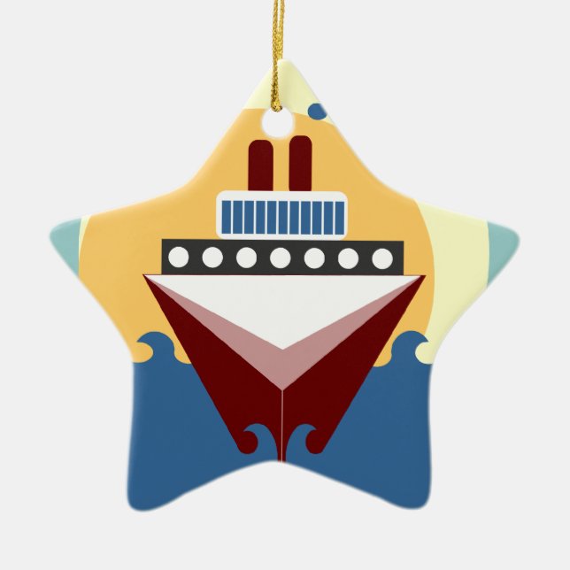 Cruise Frakt Sunrise Dubbla Sided Star Ornament (Framsidan)
