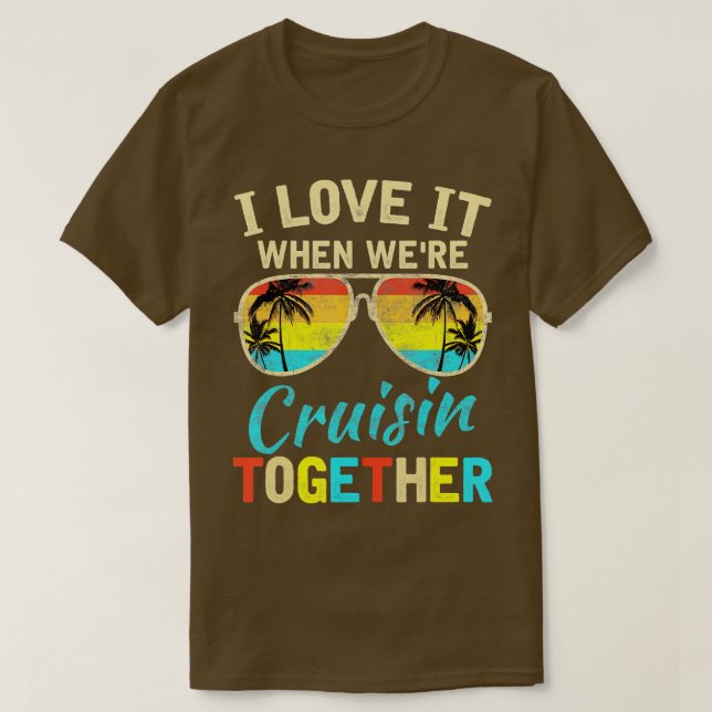 Cruise Frakt Vacation Friends Buddies Par Girl T Shirt (Design framsida)