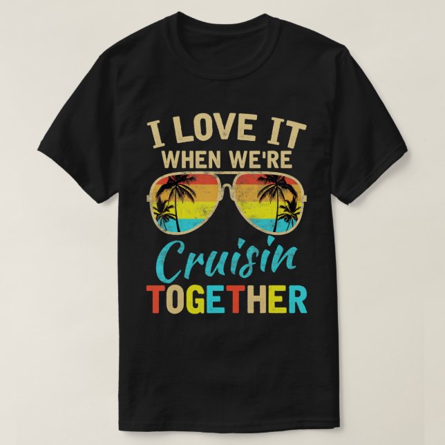 Cruise Frakt Vacation Friends Buddies Par Girl T Shirt (Design framsida)