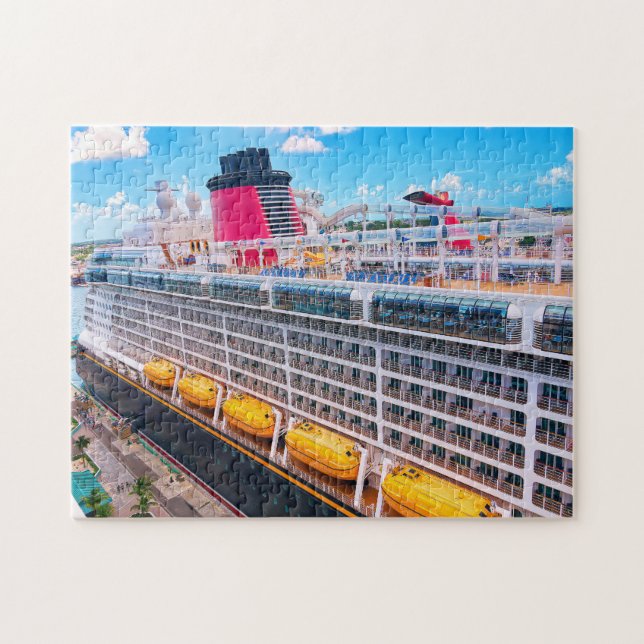 Cruise Frakt Vacation Jigszle Puzzle Pussel (Horisontell)