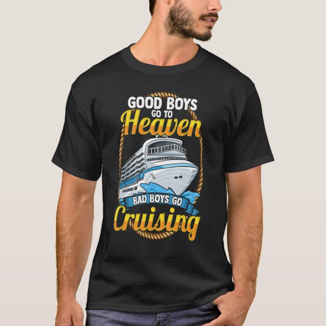 Cruise Gay LGBT Rainbow Gaycation Vacation Cruisin T Shirt (Framsida)