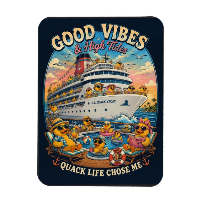 Cruise gummand - kvack livet valde mig magnet (Vertikal)