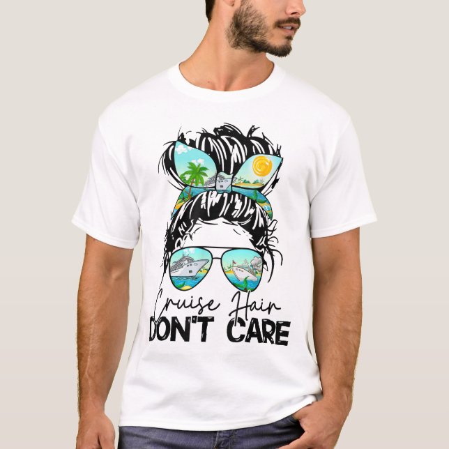 Cruise Hair Don'T Care Women Cruising Ship Cruise T Shirt (Framsida)