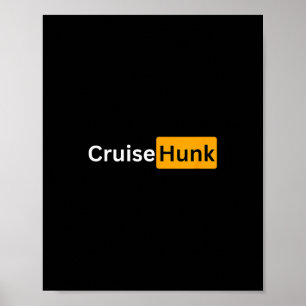 Cruise Hunk - Y Kryssning Present för Avresa Poster