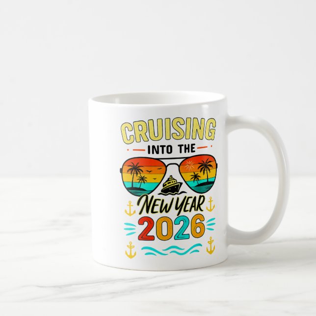 Cruise Into New Year 2026 Bringing New Year Togeth Kaffemugg (Höger)