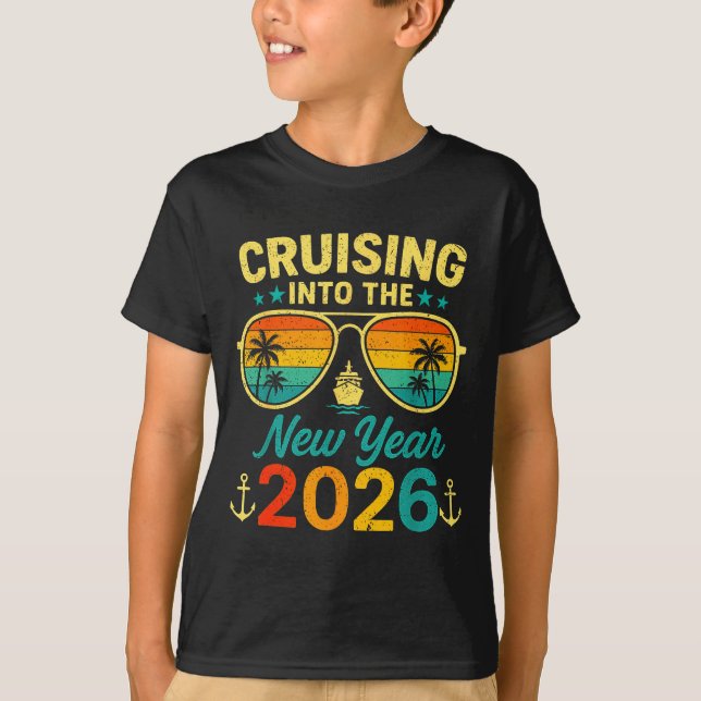 Cruise Into New Year 2026 Bringing New Year Togeth T Shirt (Framsida)
