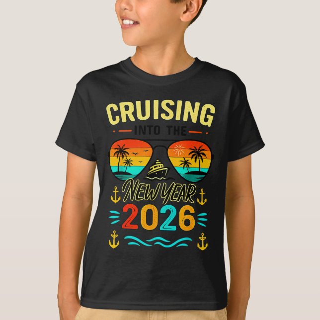 Cruise Into New Year 2026 Bringing New Year Togeth T Shirt (Framsida)
